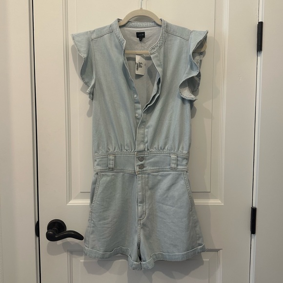NWT Joe’s Jeans The Chelsea Ruffled Armholes Romper - Picture 2 of 4